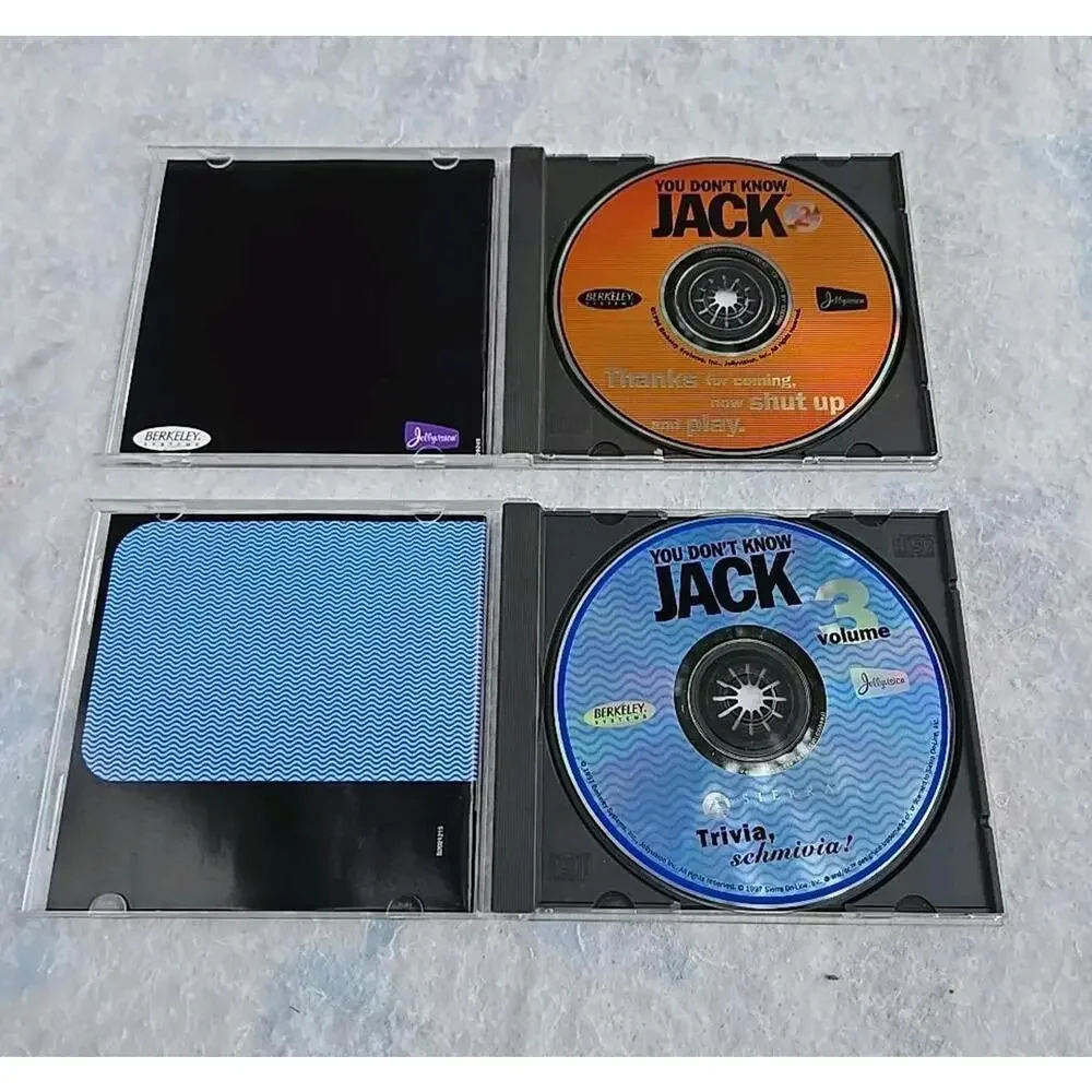 You Dont Know Jack Volumes 1, 2 & 3 PC CD ROM Vintage Trivia Games Lot Of 3 Game
